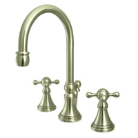 Thumbnail for Kingston Brass KS2988KX 8 in. Widespread Bathroom Faucet, Brushed Nickel - BNGBath
