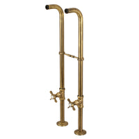 Thumbnail for Kingston Brass CC266S3BEX Freestanding Supply Line Package, Antique Brass - BNGBath