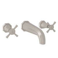 Thumbnail for Perrin & Rowe Deco Wall Mount Widespread Bathroom Faucet - BNGBath