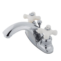 Thumbnail for Kingston Brass KB7641PX 4 in. Centerset Bathroom Faucet, Polished Chrome - BNGBath