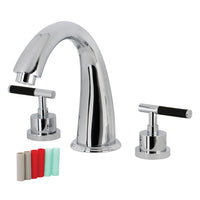 Thumbnail for Kingston Brass KS2361CKL Kaiser Two-Handle Roman Tub Faucet, Polished Chrome - BNGBath