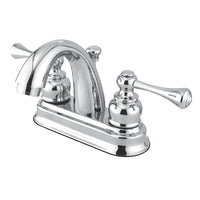 Thumbnail for Kingston Brass GKB5611BL 4 in. Centerset Bathroom Faucet, Polished Chrome - BNGBath