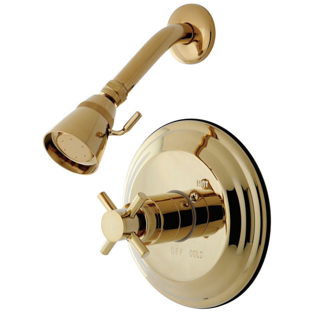Kingston Brass KB2632DXSO Concord Shower Faucet, Polished Brass - BNGBath