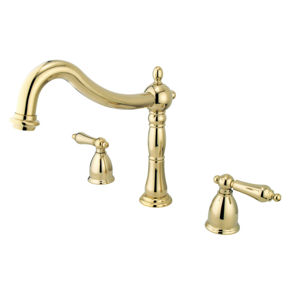 Kingston Brass KS1342AL Heritage Roman Tub Faucet, Polished Brass - BNGBath