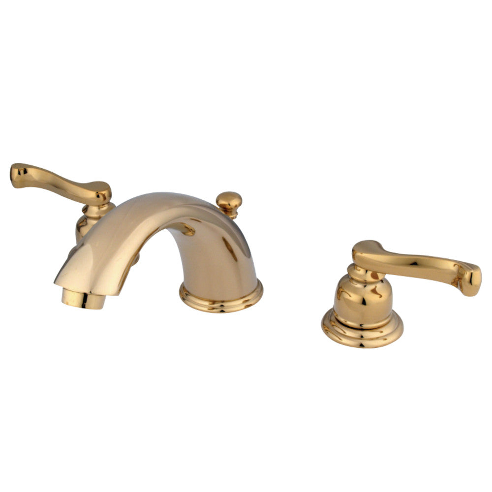 Kingston Brass KB8962FL 8 in. Widespread Bathroom Faucet, Polished Brass - BNGBath