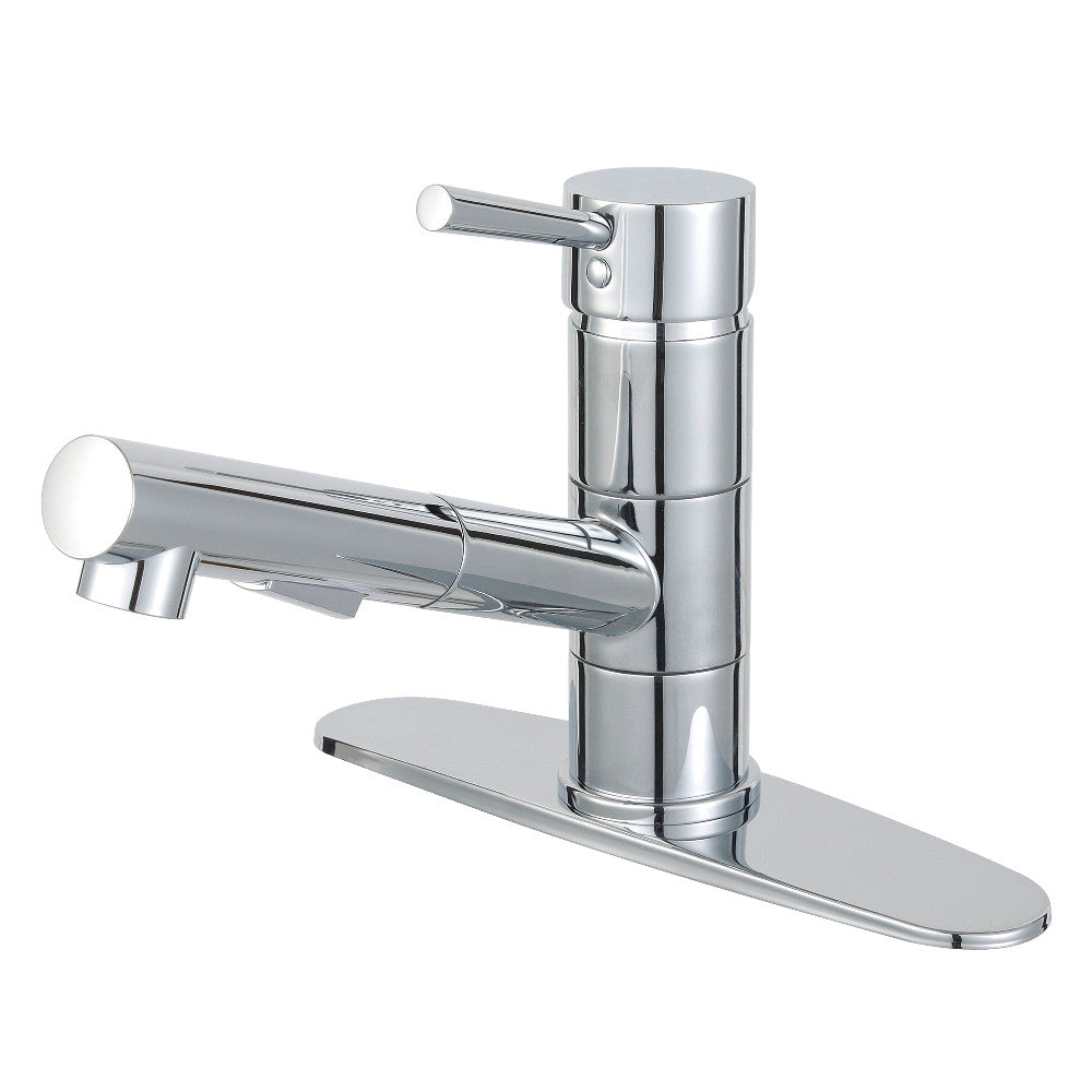 Gourmetier LS8401DL Concord Single-Handle Pull-Out Kitchen Faucet, Polished Chrome - BNGBath