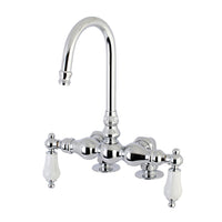 Thumbnail for Kingston Brass AE94T1 Auqa Vintage 3-3/8-Inch Deck Mount Tub Faucet, Polished Chrome - BNGBath