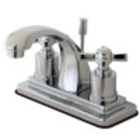 Thumbnail for Kingston Brass KS4641ZX 4 in. Centerset Bathroom Faucet, Polished Chrome - BNGBath