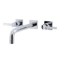 Thumbnail for Kingston Brass KS6021DL Concord Wall Mount Tub Faucet, Polished Chrome - BNGBath