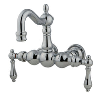 Thumbnail for Kingston Brass CC1002T1 Vintage 3-3/8-Inch Wall Mount Tub Faucet, Polished Chrome - BNGBath