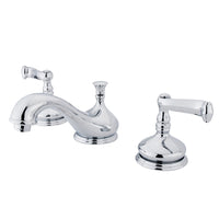 Thumbnail for Kingston Brass KS1161FL 8 in. Widespread Bathroom Faucet, Polished Chrome - BNGBath