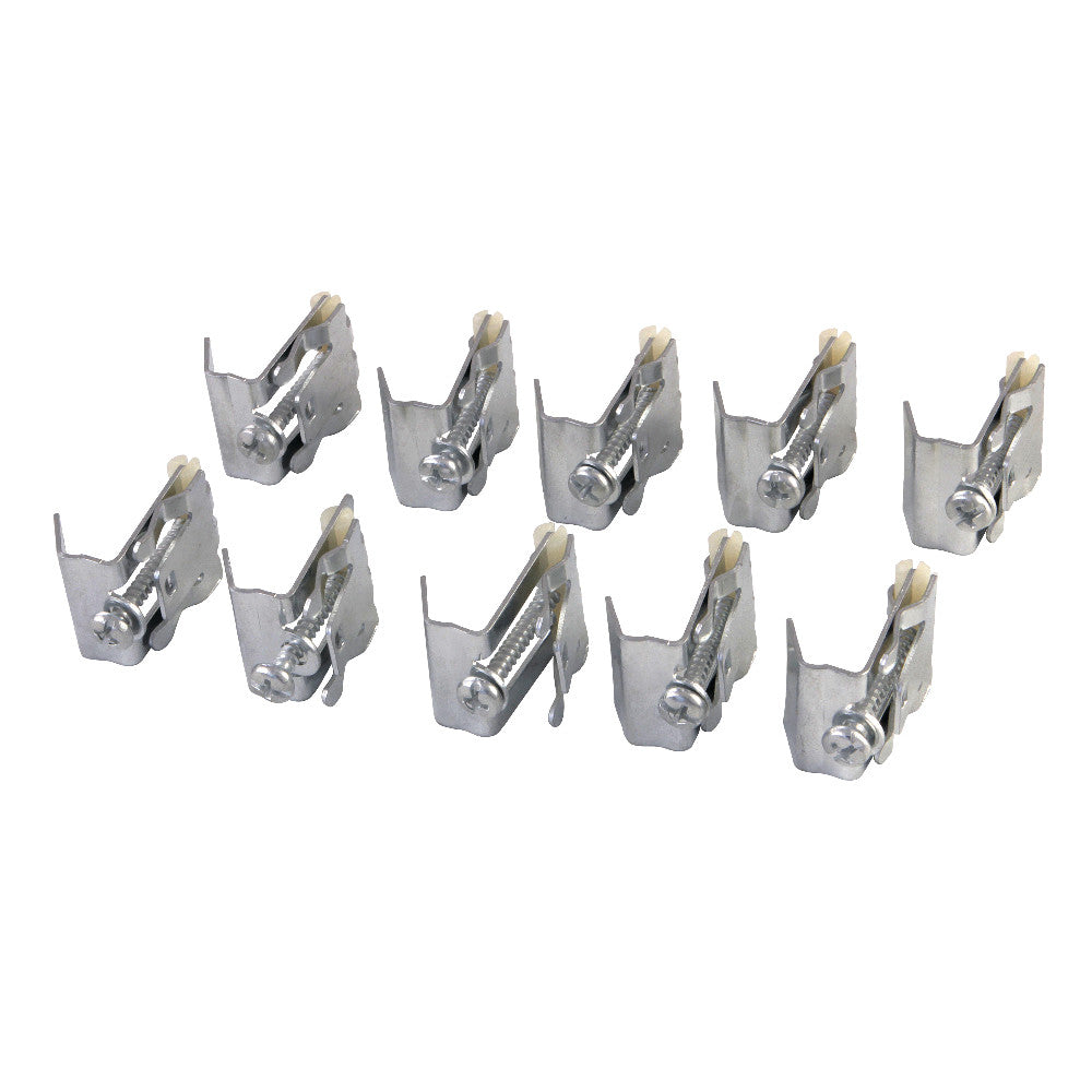 Gourmetier KDSHDWR10 Mounting Clips for Stainless Steel Sink, Silver - BNGBath