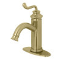 Thumbnail for Fauceture LS5413RL Royale Single-Handle Bathroom Faucet, Brushed Brass - BNGBath