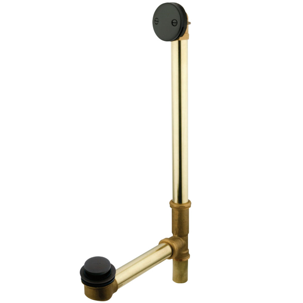 Kingston Brass DTT2205 Made To Match 20 Gauge 20" Tub Waste & Overflow With Tip Toe, Oil Rubbed Bronze - BNGBath