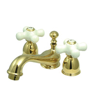 Thumbnail for Kingston Brass KS3952PX Mini-Widespread Bathroom Faucet, Polished Brass - BNGBath