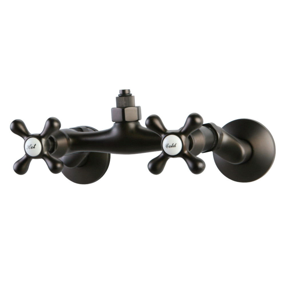 Kingston Brass CC2135 Wall Mount Tub Filler Faucet with Riser Adapter, Oil Rubbed Bronze - BNGBath