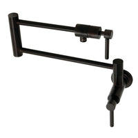 Thumbnail for Kingston Brass KS4105DL Concord Wall Mount Pot Filler, Oil Rubbed Bronze - BNGBath