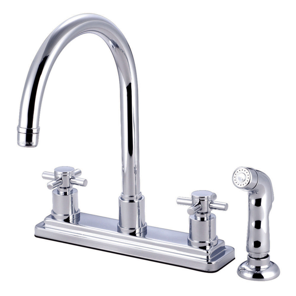 Kingston Brass KS8791DX Concord Centerset Kitchen Faucet, Polished Chrome - BNGBath