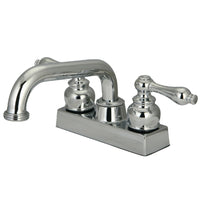 Thumbnail for Kingston Brass KB2471AL 4 in. Centerset 2-Handle Laundry Faucet, Polished Chrome - BNGBath
