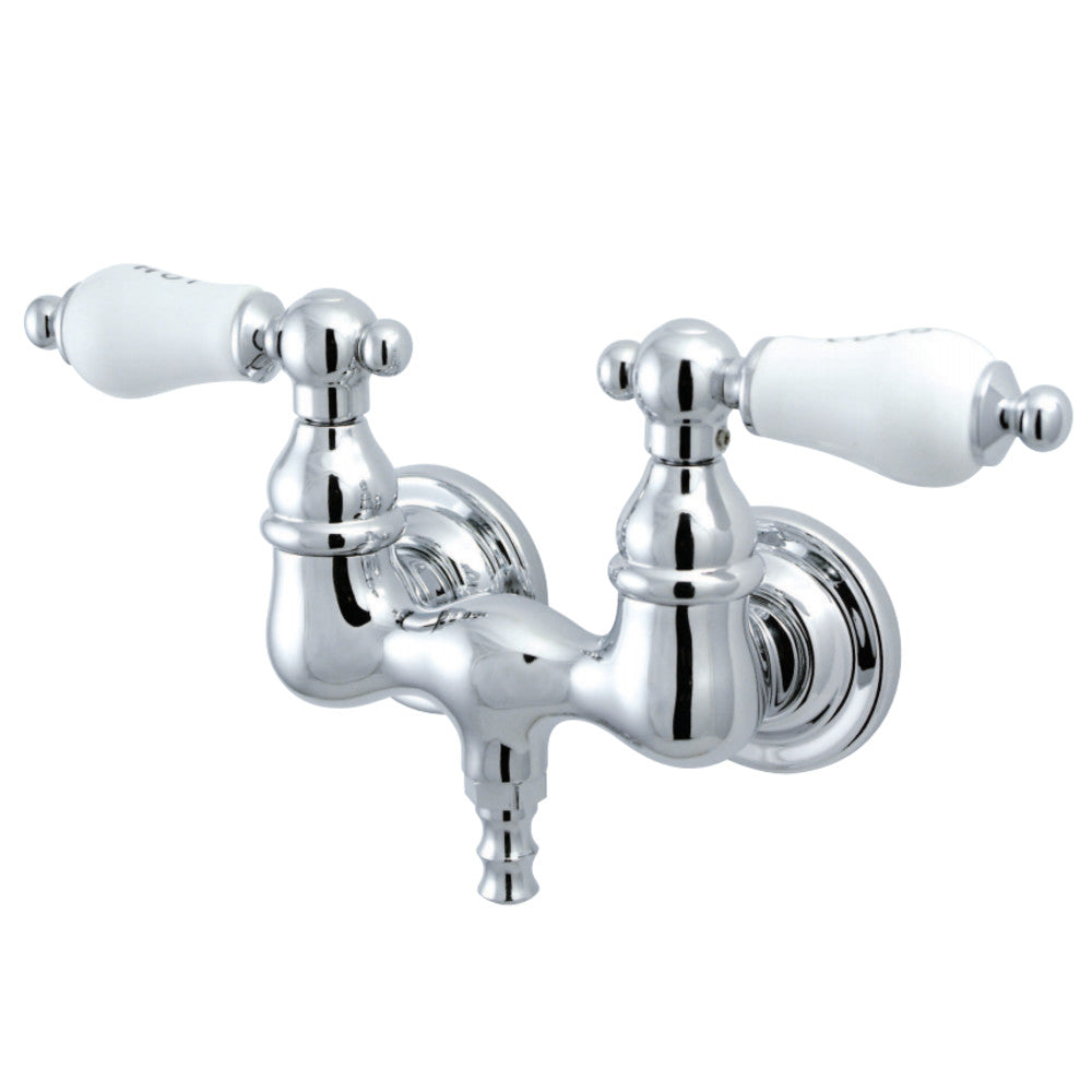 Kingston Brass CC34T1 Vintage 3-3/8-Inch Wall Mount Tub Faucet, Polished Chrome - BNGBath