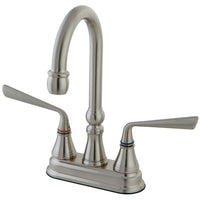 Thumbnail for Kingston Brass KS2498ZL Silver Sage Bar Faucet, Brushed Nickel - BNGBath