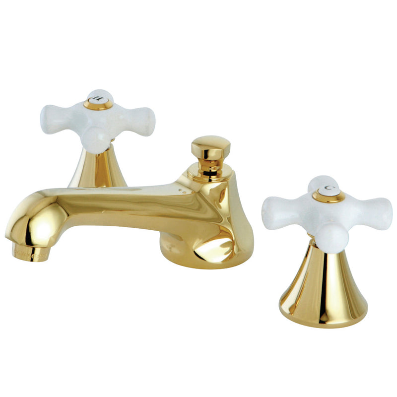 Kingston Brass KS4472PX 8 in. Widespread Bathroom Faucet, Polished Brass - BNGBath