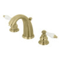 Thumbnail for Kingston Brass KB987PLSB Victorian 2-Handle 8 in. Widespread Bathroom Faucet, Brushed Brass - BNGBath