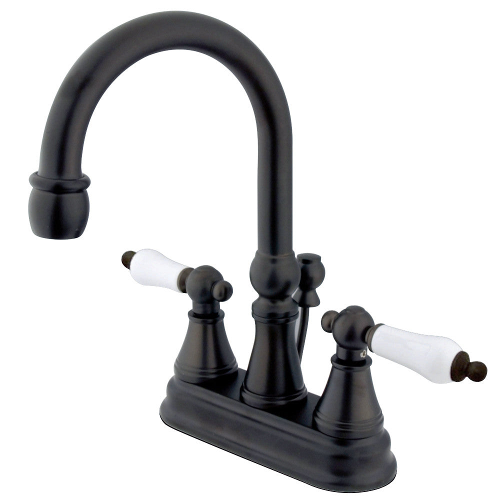 Kingston Brass KS2615PL 4 in. Centerset Bathroom Faucet, Oil Rubbed Bronze - BNGBath