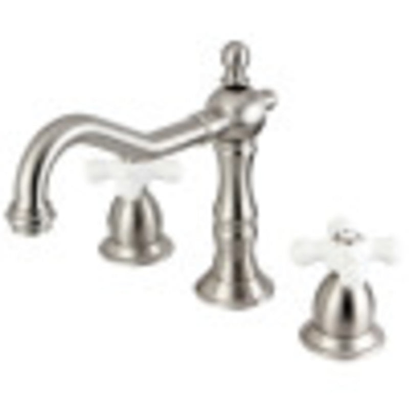 Kingston Brass CC59L8 8 to 16 in. Widespread Bathroom Faucet, Brushed Nickel - BNGBath