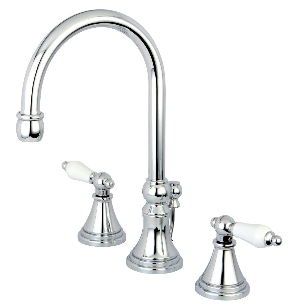 Kingston Brass KS2981PL 8 in. Widespread Bathroom Faucet, Polished Chrome - BNGBath