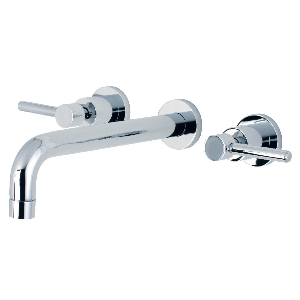 Kingston Brass KS8021DL Concord Two-Handle Wall Mount Tub Faucet, Polished Chrome - BNGBath