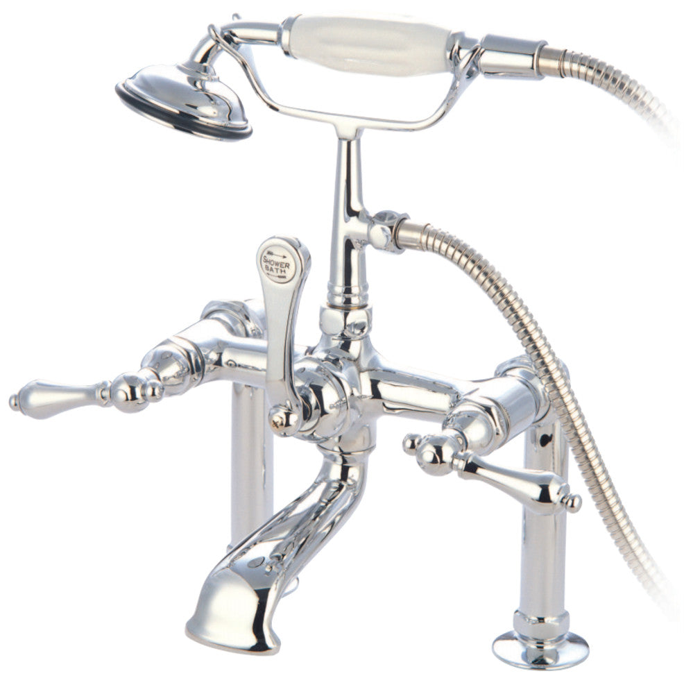 Kingston Brass CC104T1 Vintage 7-Inch Deck Mount Clawfoot Tub Faucet, Polished Chrome - BNGBath