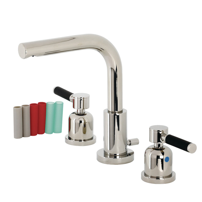Fauceture FSC8959DKL 8 in. Widespread Bathroom Faucet, Polished Nickel - BNGBath