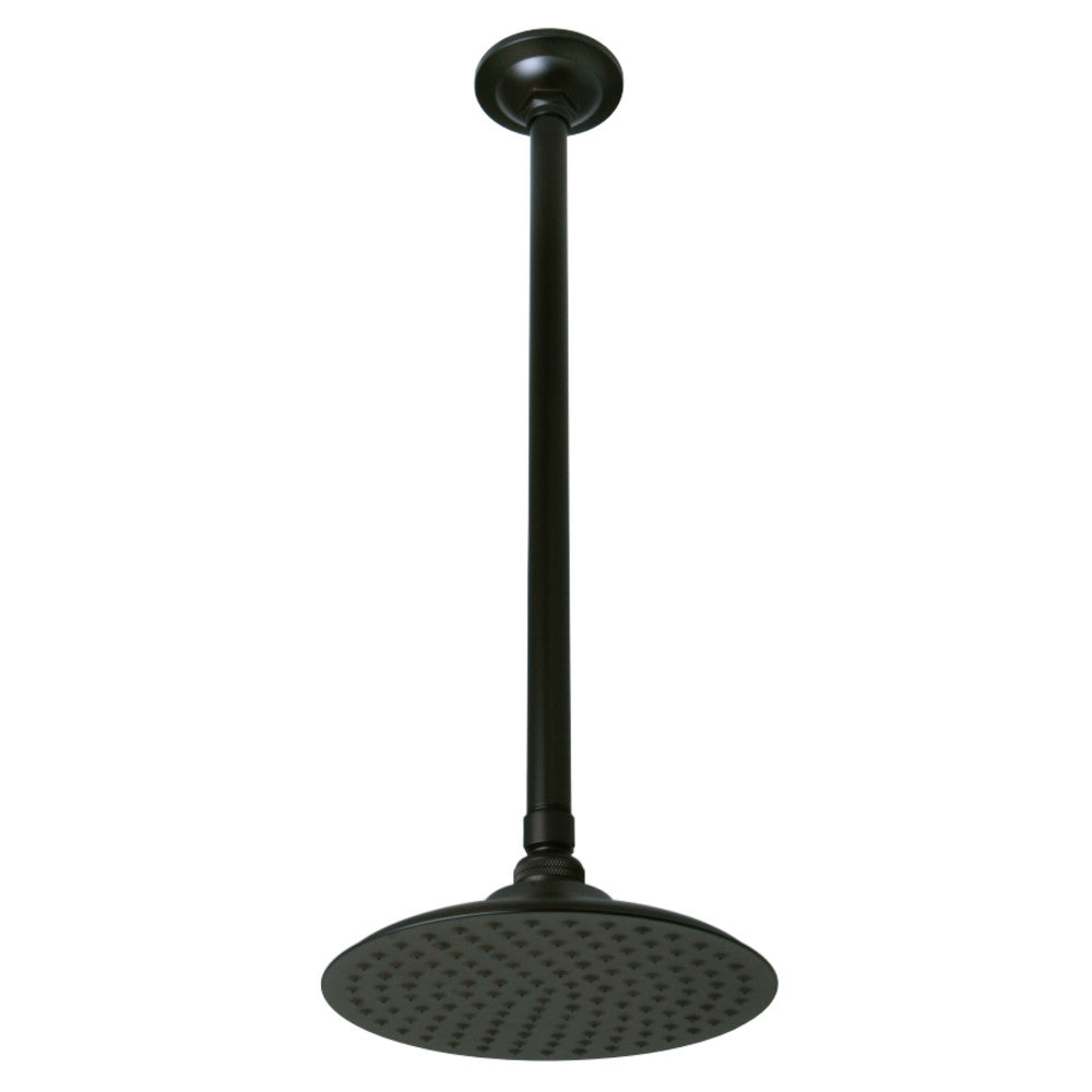 Kingston Brass K236K25 Victorian 7-3/4 Inch Showerhead with 17 in. Ceiling Mount Shower Arm, Oil Rubbed Bronze - BNGBath