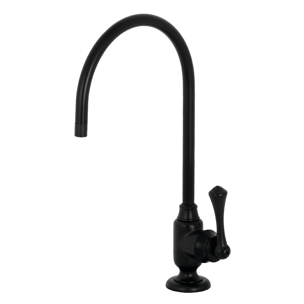 Kingston Brass KS5190BL Vintage Single-Handle Water Filtration Faucet, Matte Black - BNGBath