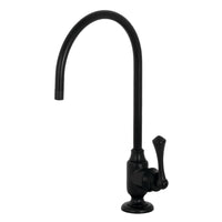 Thumbnail for Kingston Brass KS5190BL Vintage Single-Handle Water Filtration Faucet, Matte Black - BNGBath