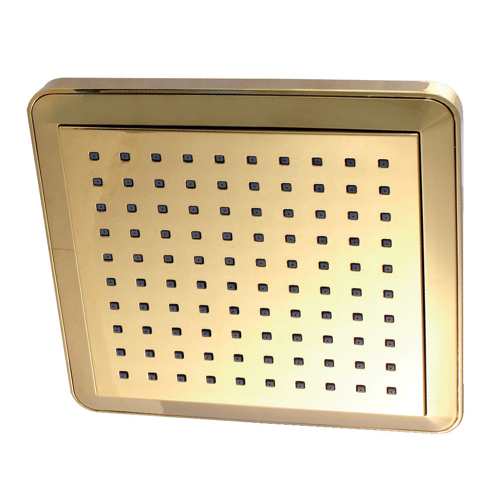 Kingston Brass K250A2 Claremont 9-5/8" Square Rainfall Shower Head, Polished Brass - BNGBath