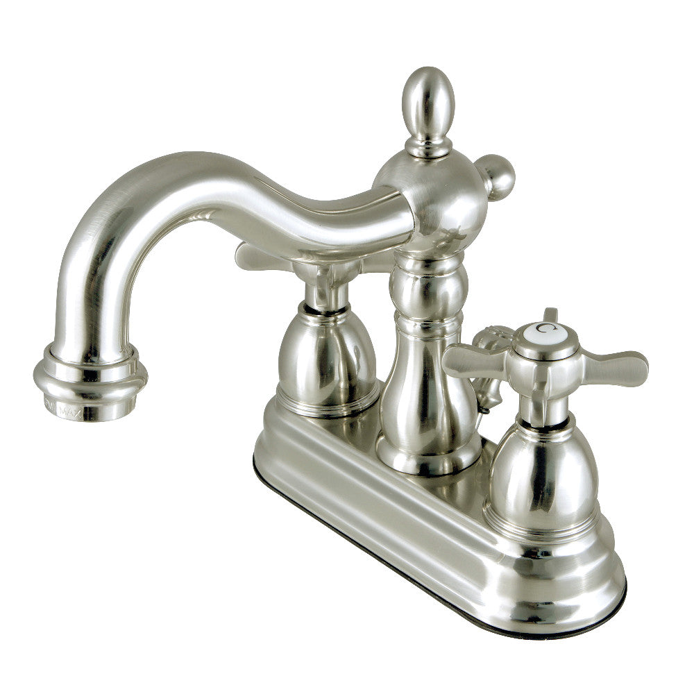 Kingston Brass KB1608BEX 4 in. Centerset Bathroom Faucet, Brushed Nickel - BNGBath