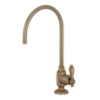 Thumbnail for Kingston Brass KS5193TAL Tudor Single-Handle Water Filtration Faucet, Antique Brass - BNGBath