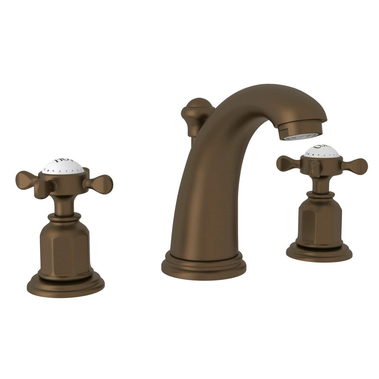 Perrin & Rowe Edwardian High Neck Widespread Bathroom Faucet - BNGBath