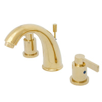 Thumbnail for Kingston Brass KB8982NDL 8 in. Widespread Bathroom Faucet, Polished Brass - BNGBath