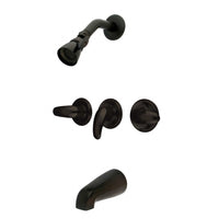 Thumbnail for Kingston Brass KB235LL Tub and Shower Faucet, Oil Rubbed Bronze - BNGBath