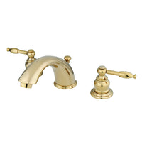 Thumbnail for Kingston Brass GKB962KL Widespread Bathroom Faucet, Polished Brass - BNGBath