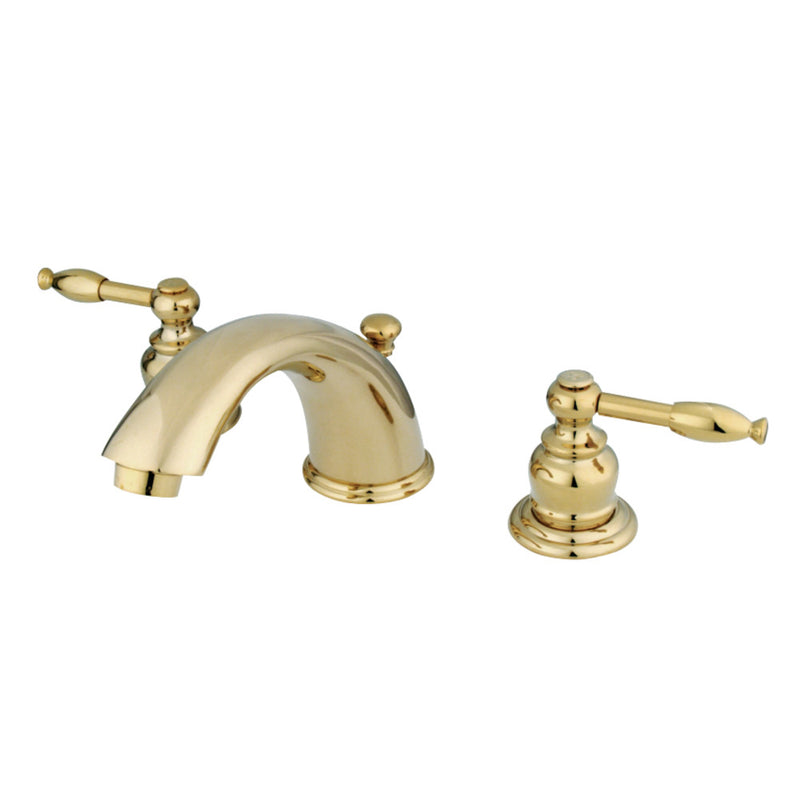 Kingston Brass GKB962KL Widespread Bathroom Faucet, Polished Brass - BNGBath