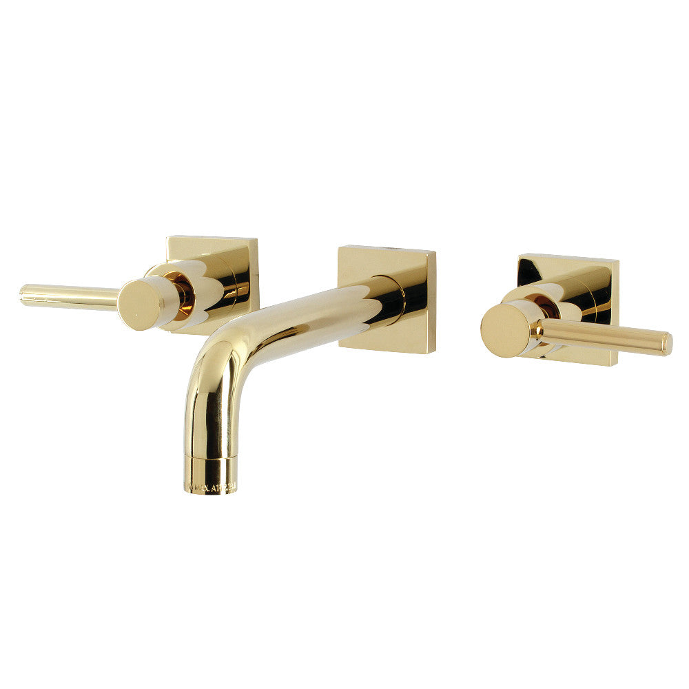 Kingston Brass KS6122DL Concord Two-Handle Wall Mount Bathroom Faucet, Polished Brass - BNGBath