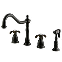 Thumbnail for Kingston Brass KS1795TXBS Widespread Kitchen Faucet, Oil Rubbed Bronze - BNGBath
