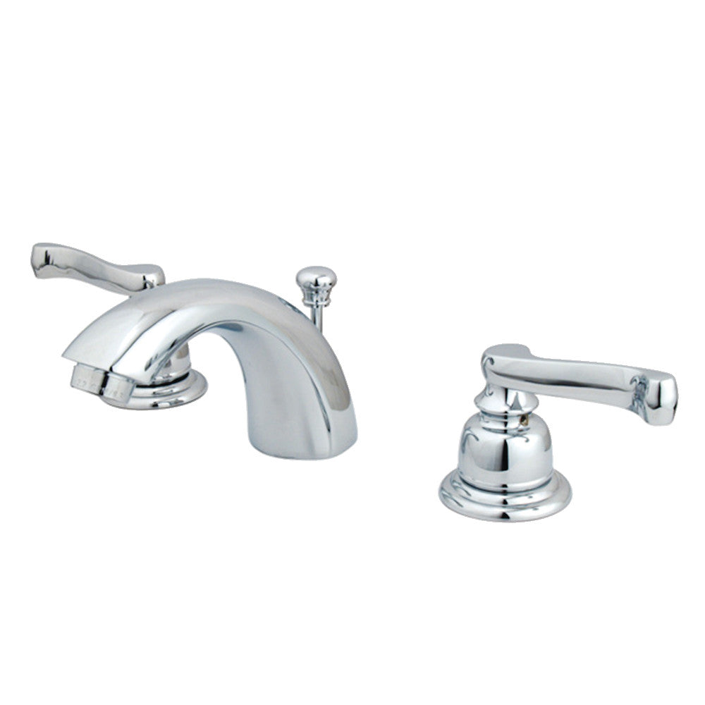 Kingston Brass KB951FL Mini-Widespread Bathroom Faucet, Polished Chrome - BNGBath