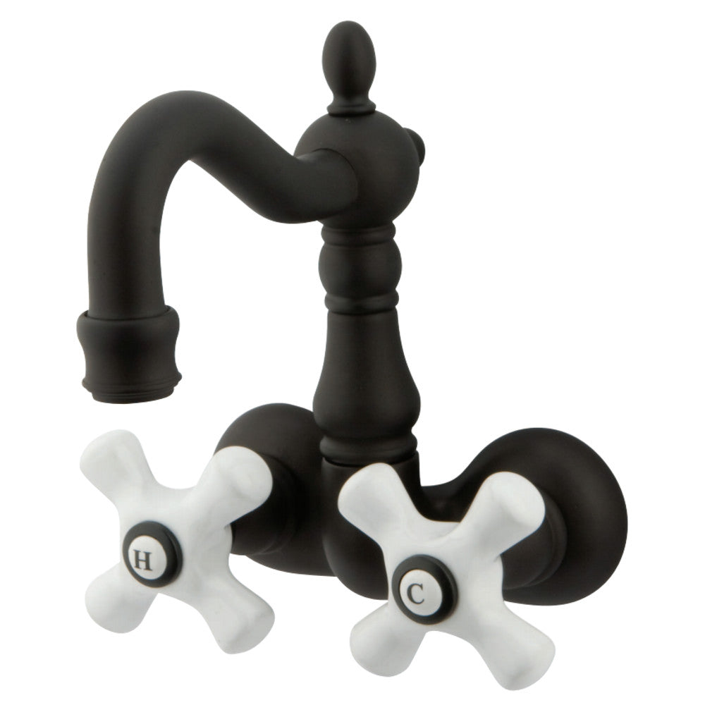 Kingston Brass CC1079T5 Vintage 3-3/8-Inch Wall Mount Tub Faucet, Oil Rubbed Bronze - BNGBath
