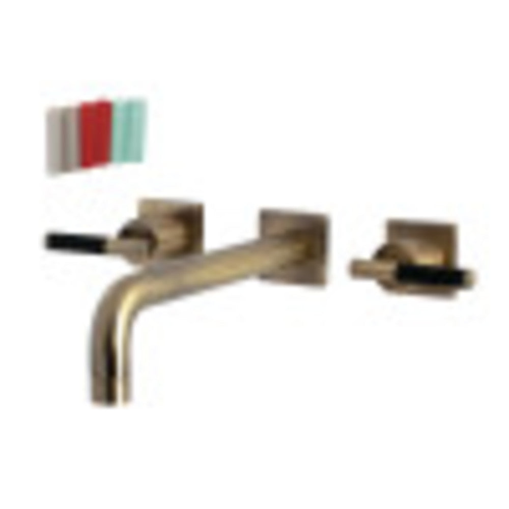 Kingston Brass KS6023CKL Ksiser Wall Mount Tub Faucet, Antique Brass - BNGBath