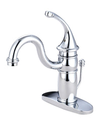 Thumbnail for Kingston Brass KB1401GL Georgian Single-Handle Bathroom Faucet with Pop-Up Drain, Polished Chrome - BNGBath